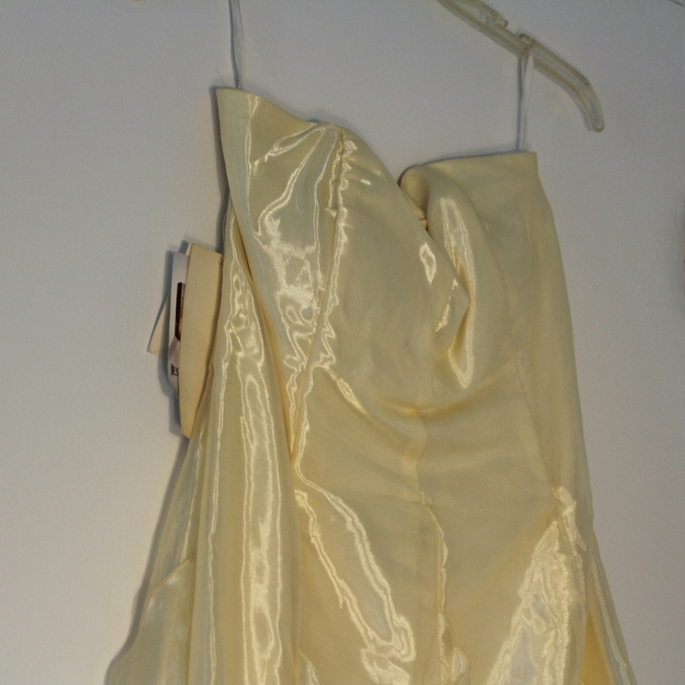 Pale Yellow Jessica McClintock Prom Dress